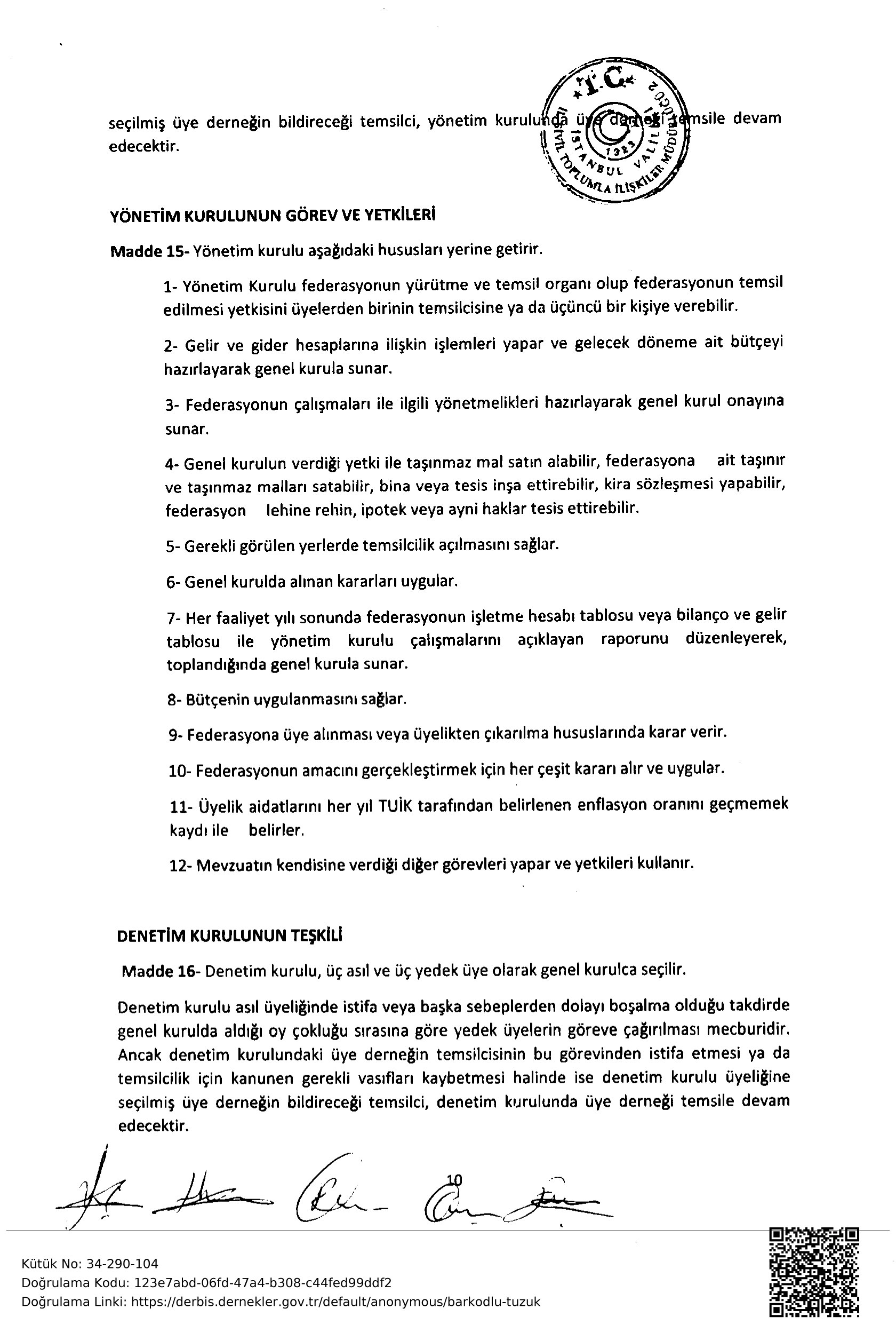 Gehaf Tüzük Sayfa 14