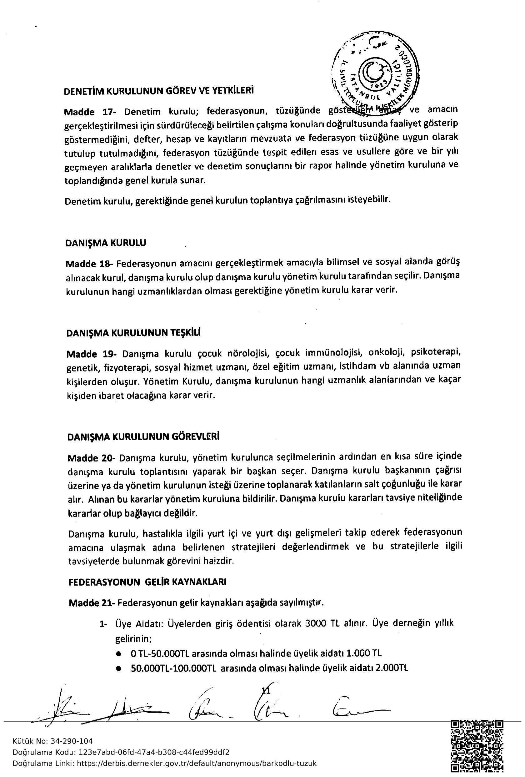 Gehaf Tüzük Sayfa 15