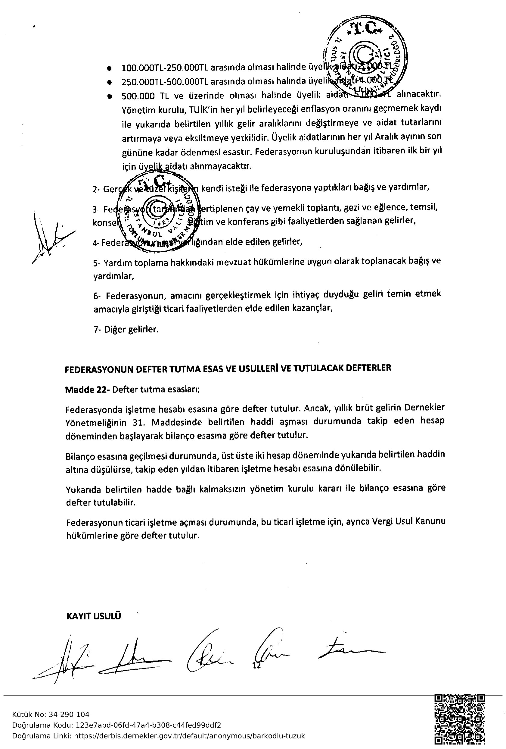 Gehaf Tüzük Sayfa 16