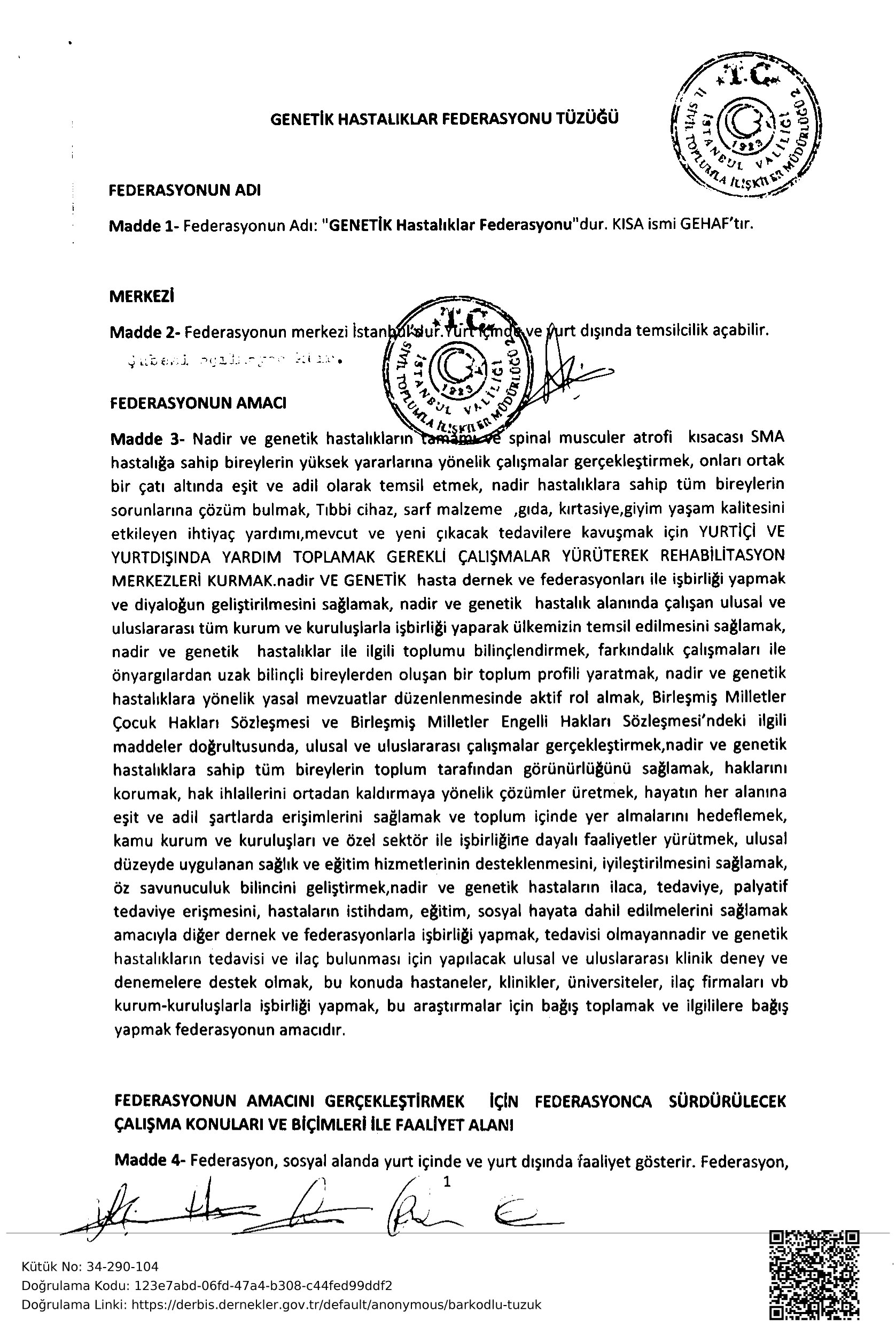 Gehaf Tüzük Sayfa 5